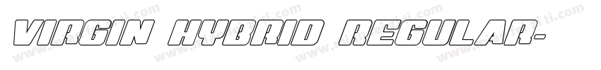 Virgin Hybrid Regular字体转换